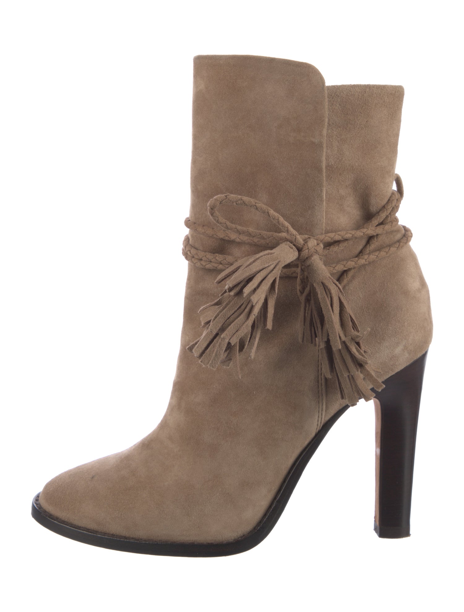 Joie Suede Tassel Accents Boots