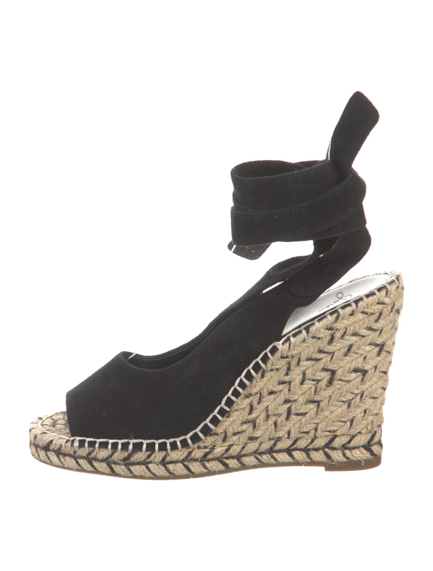 Joie Suede Whipstitch Trim Espadrilles