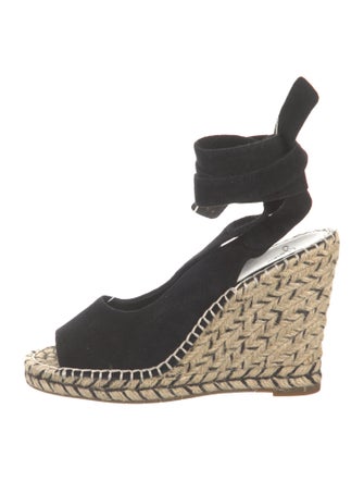 Joie Suede Whipstitch Trim Espadrilles