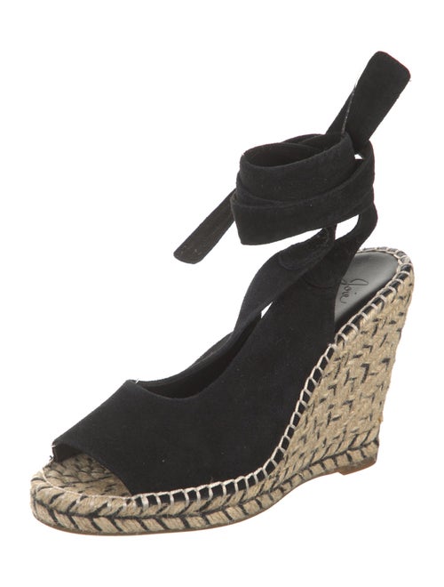 Joie Suede Whipstitch Trim Espadrilles