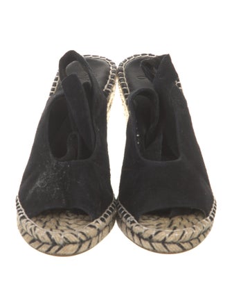 Joie Suede Whipstitch Trim Espadrilles
