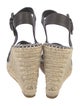Joie Leather Tweed Pattern Espadrilles