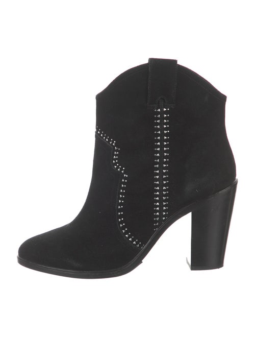 Joie Suede Studded Accents Western Boots