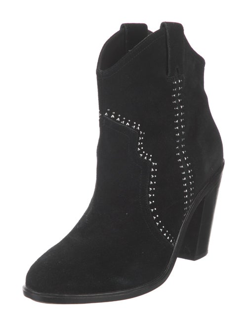 Joie Suede Studded Accents Western Boots