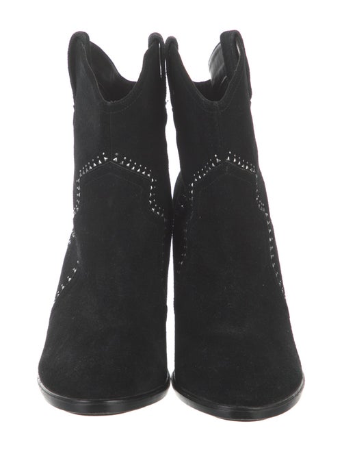 Joie Suede Studded Accents Western Boots