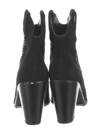 Joie Suede Studded Accents Western Boots