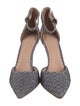 Joie Embossed Leather Printed D'Orsay Pumps