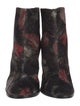 Joie Velvet Floral Print Boots
