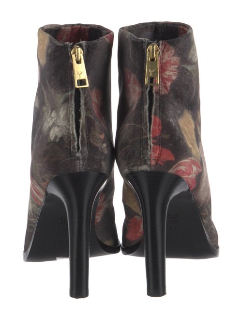 Joie Velvet Floral Print Boots