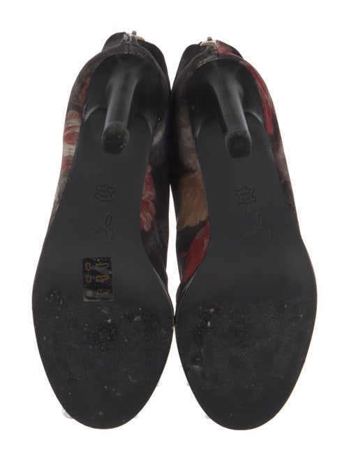 Joie Velvet Floral Print Boots