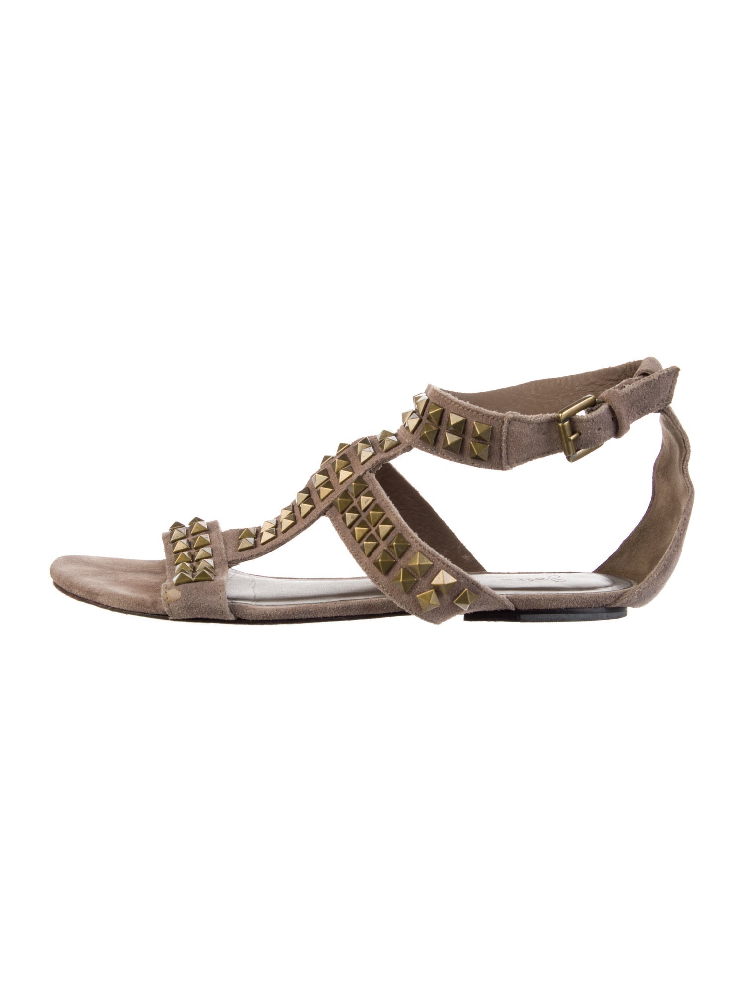 Joie Suede Animal Print Gladiator Sandals