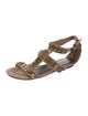 Joie Suede Animal Print Gladiator Sandals
