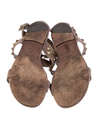 Joie Suede Animal Print Gladiator Sandals