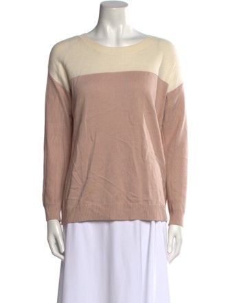 Joie Colorblock Pattern Bateau Neckline Sweater