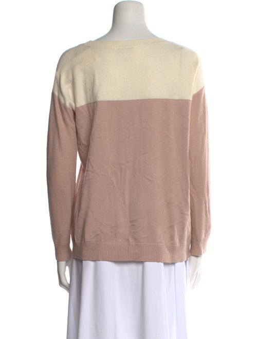 Joie Colorblock Pattern Bateau Neckline Sweater