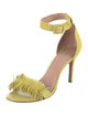 Joie Suede Fringe Trim Accent Sandals