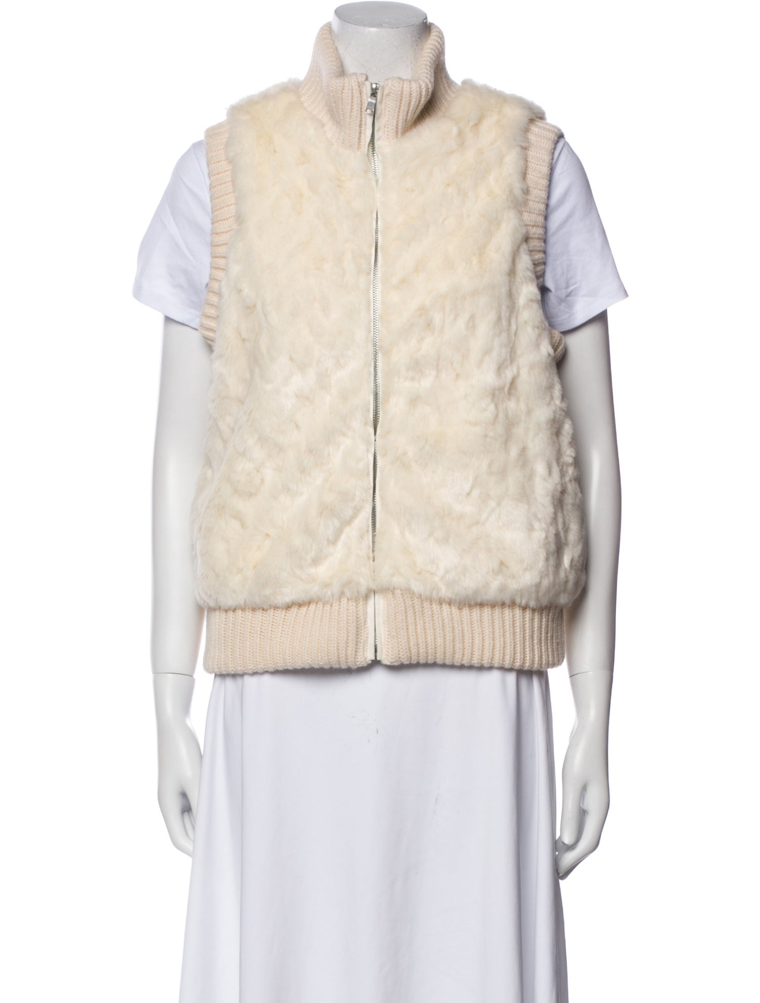 Joie Faux Fur Printed Vest