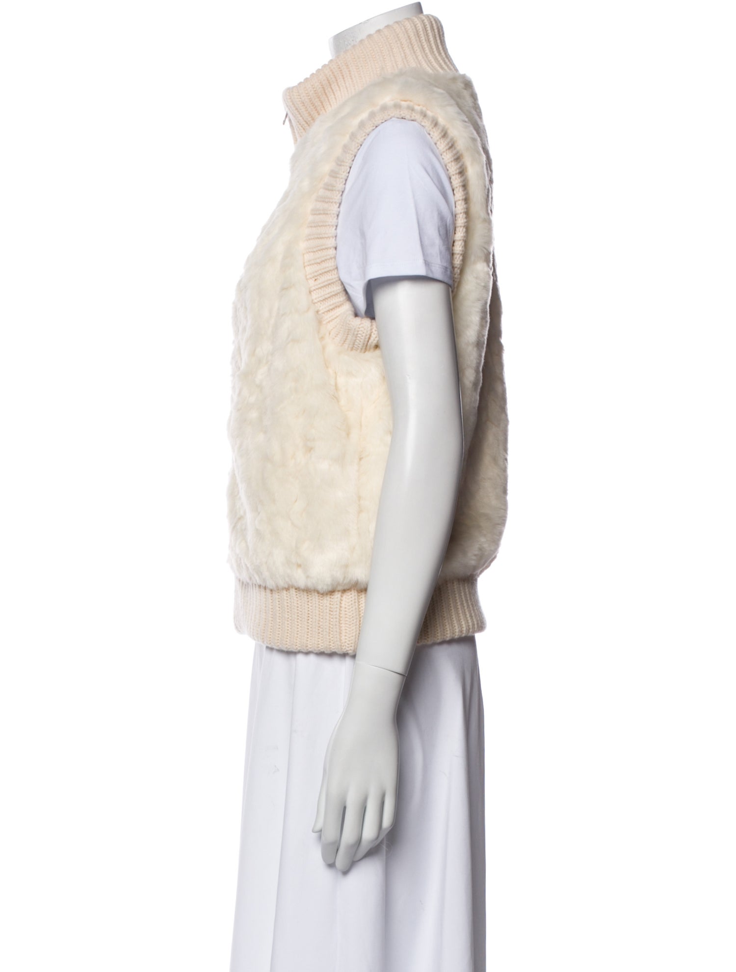 Joie Faux Fur Printed Vest