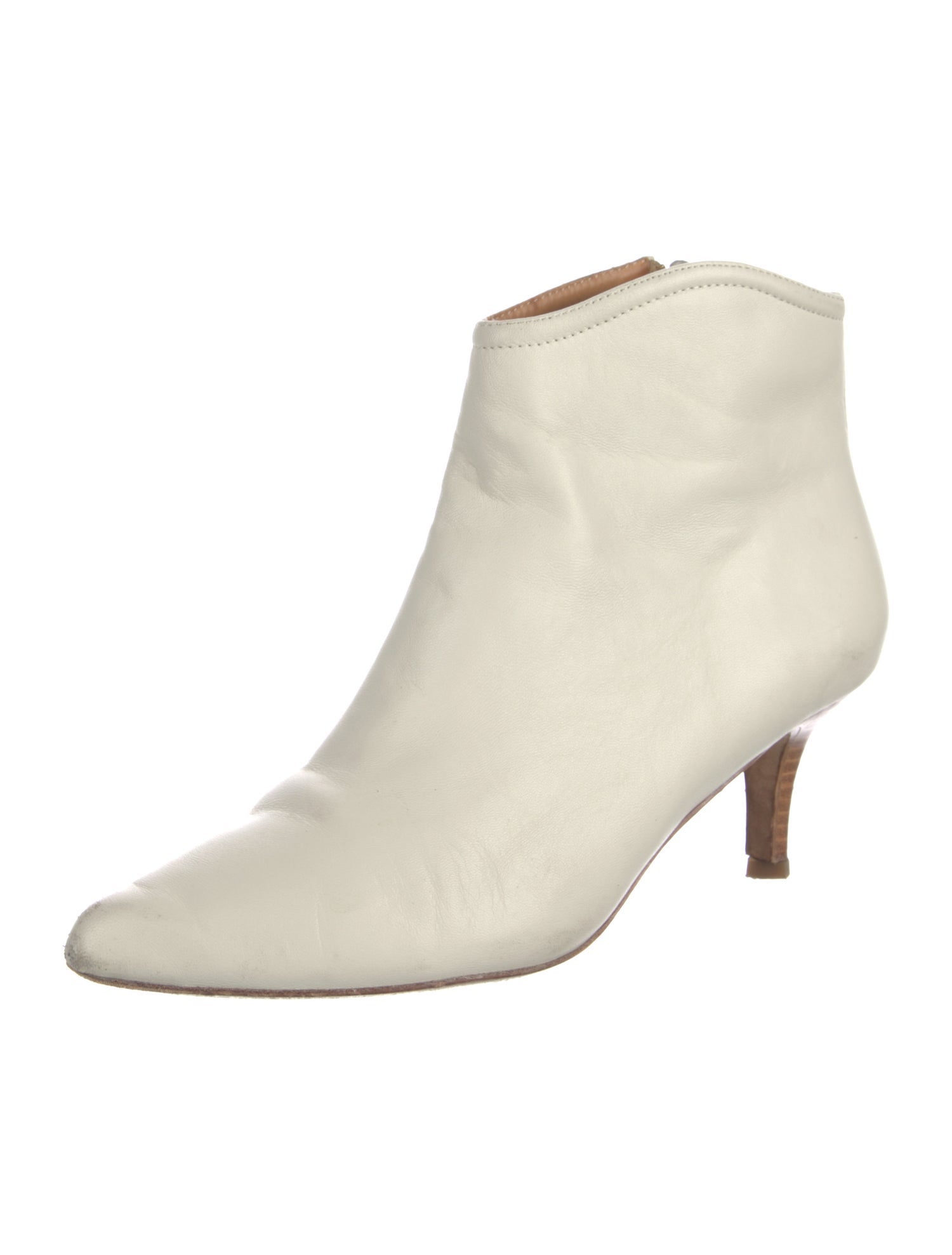 Joie Leather Colorblock Pattern Boots