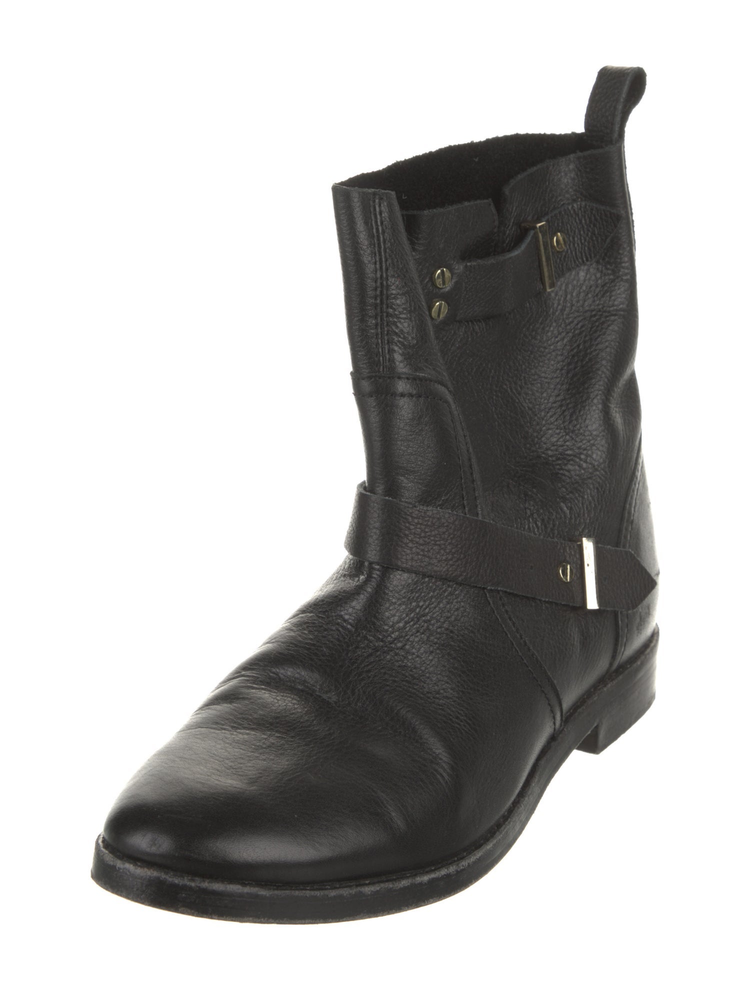 Joie Leather Moto Boots
