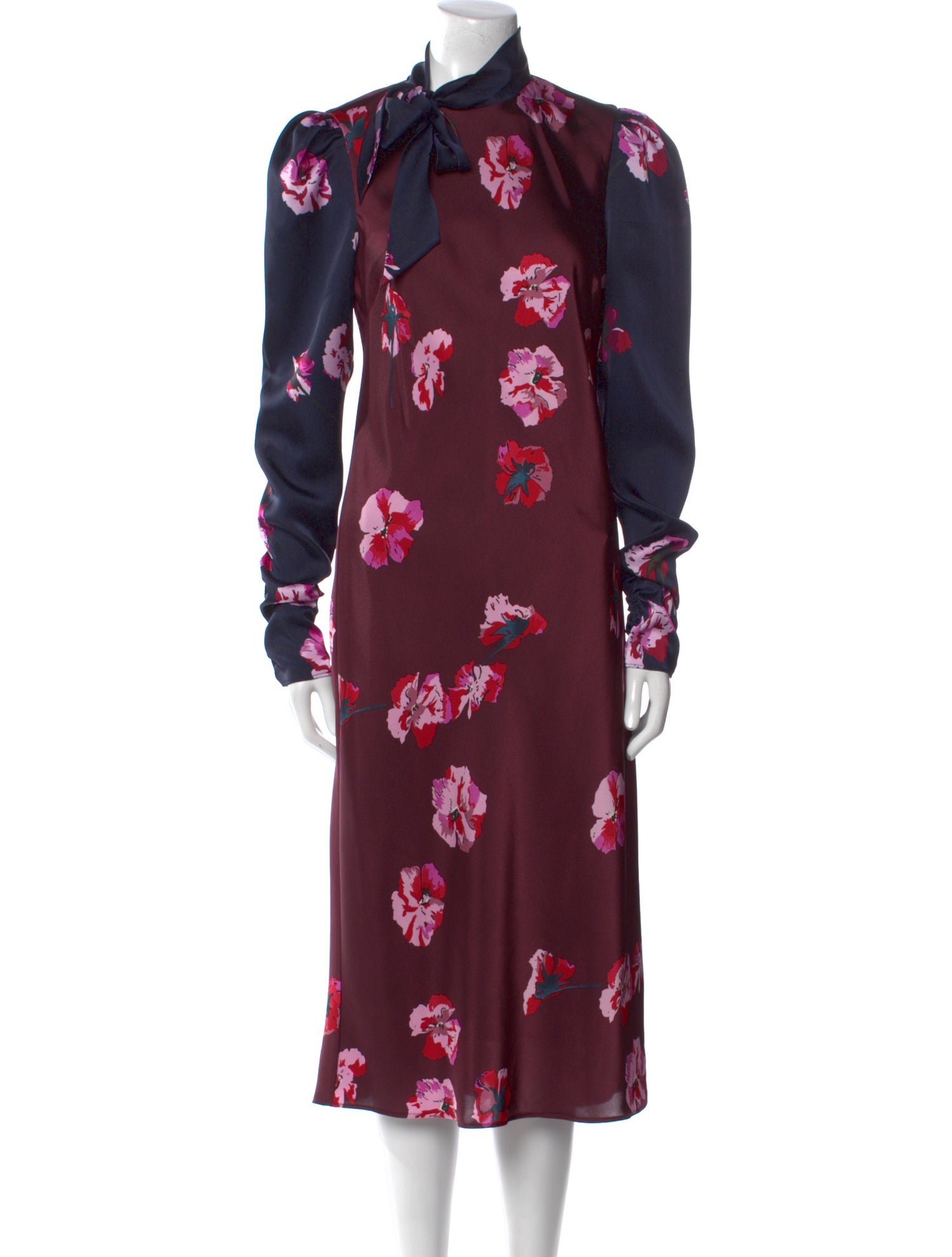 Joie Floral Print Midi Length Dress