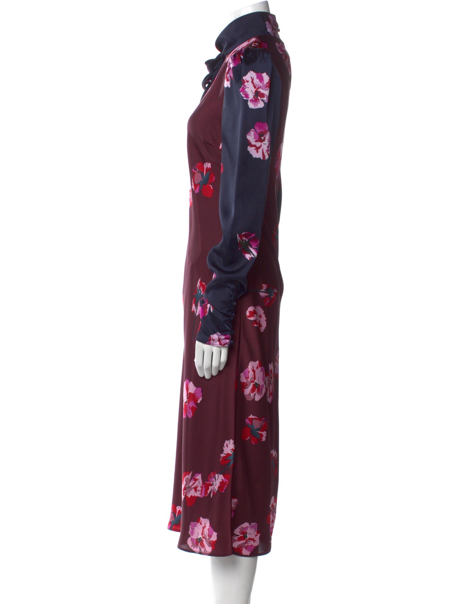 Joie Floral Print Midi Length Dress