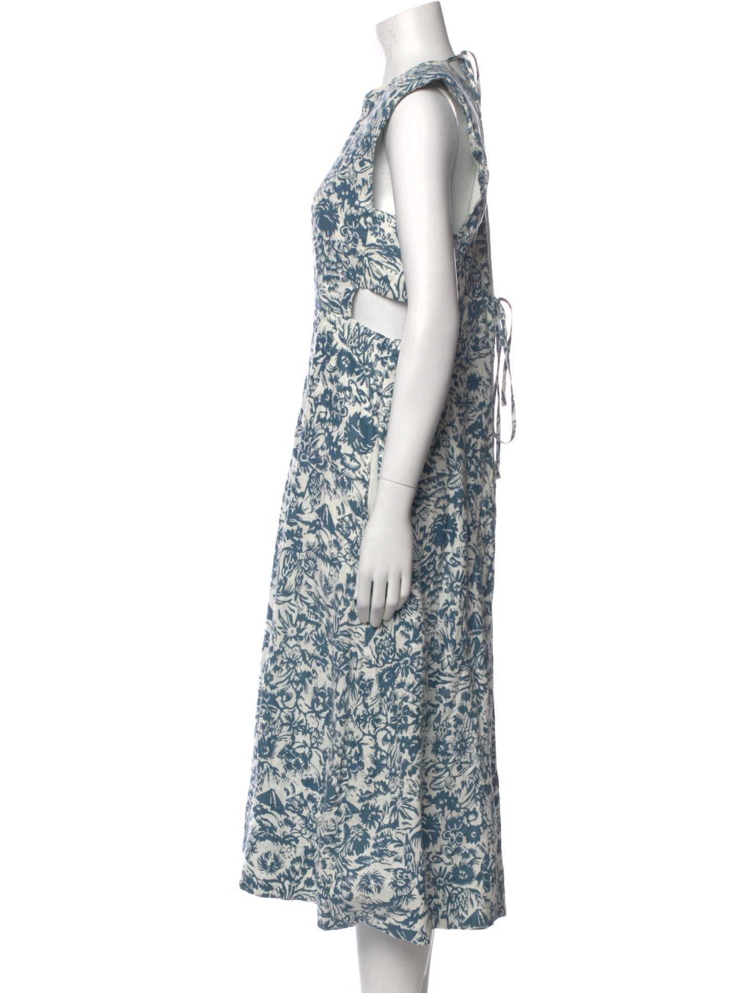 Joie Linen Midi Length Dress