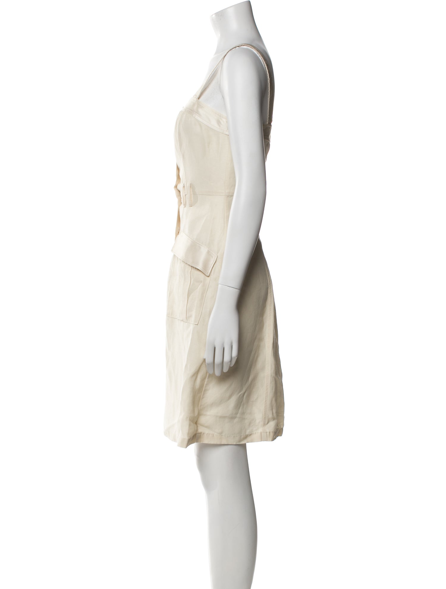 Joie Square Neckline Knee-Length Dress