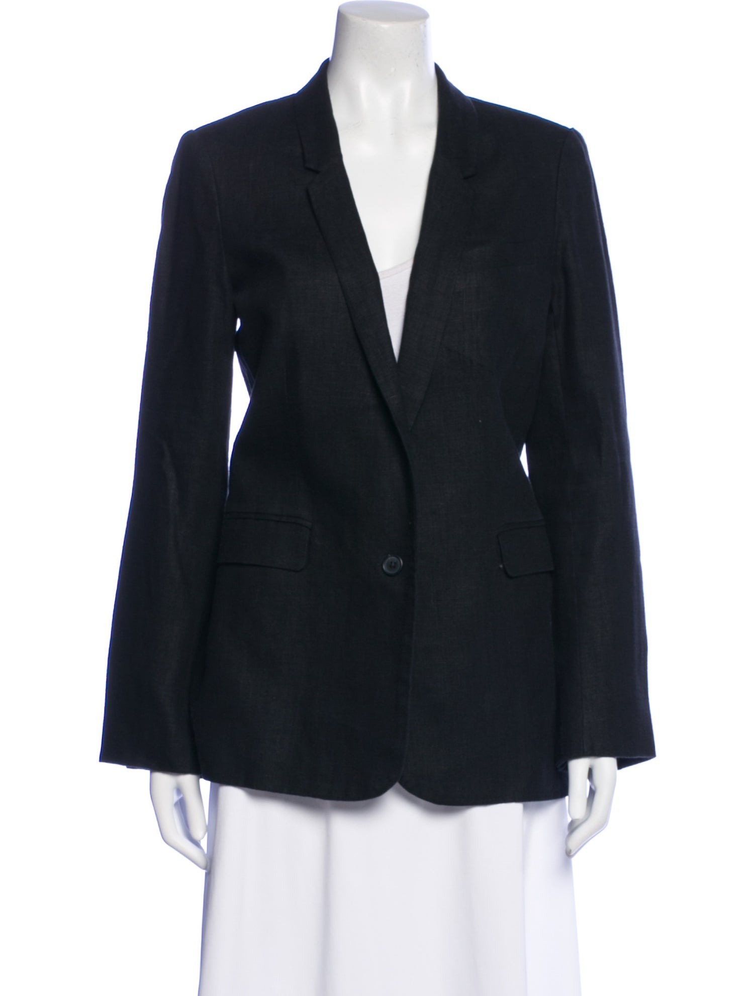 Joie Linen Plaid Print Coat