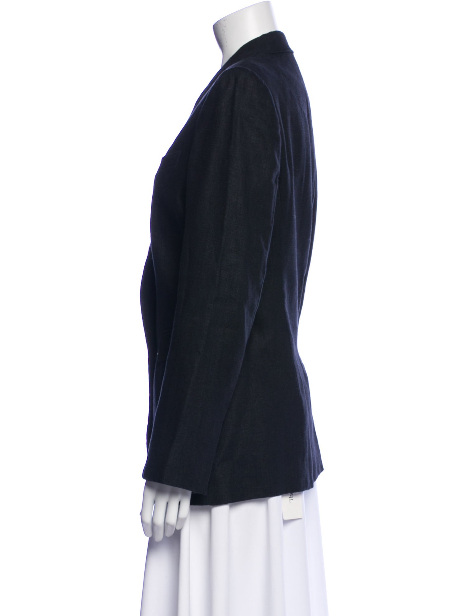 Joie Linen Plaid Print Coat