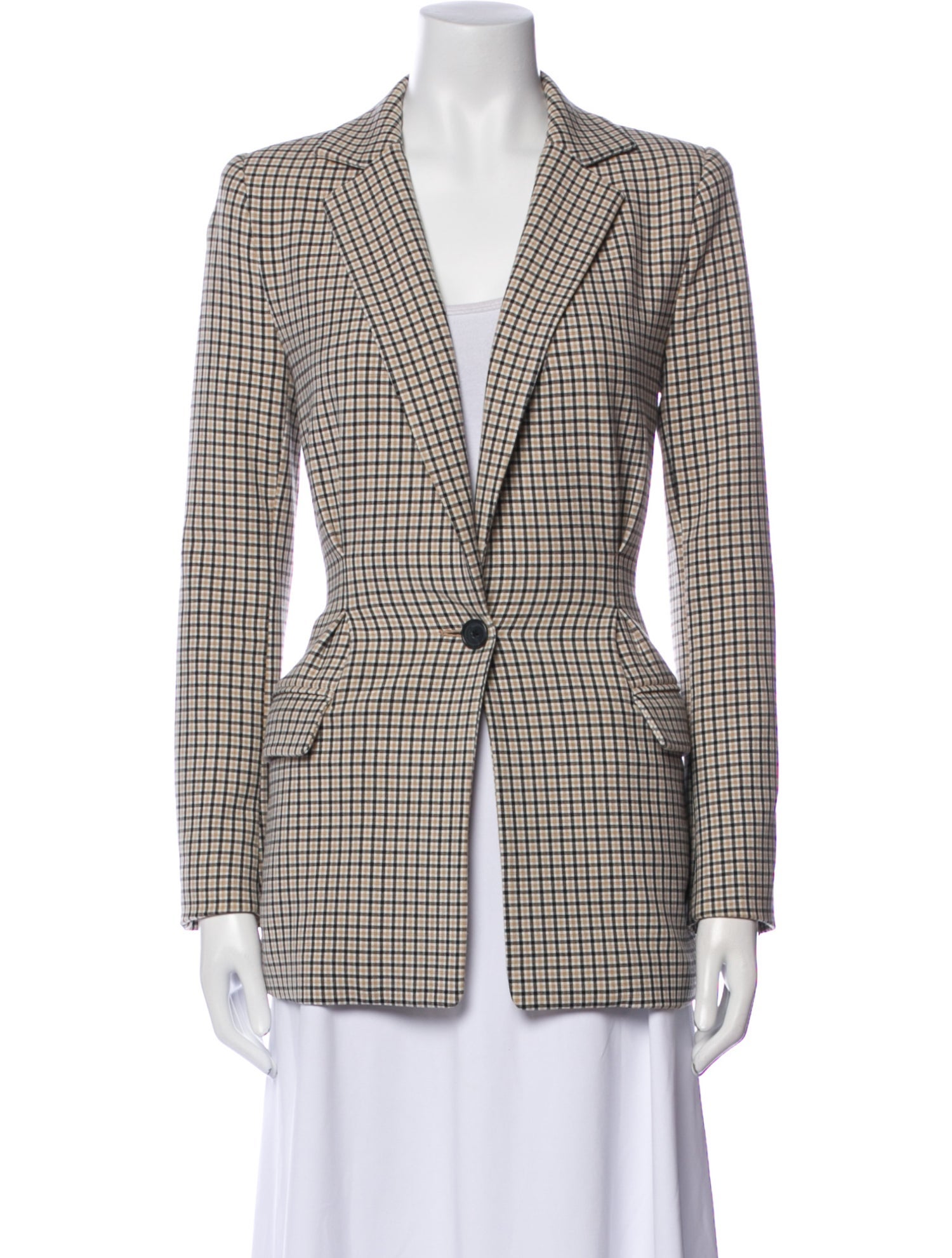 Joie Plaid Print Blazer