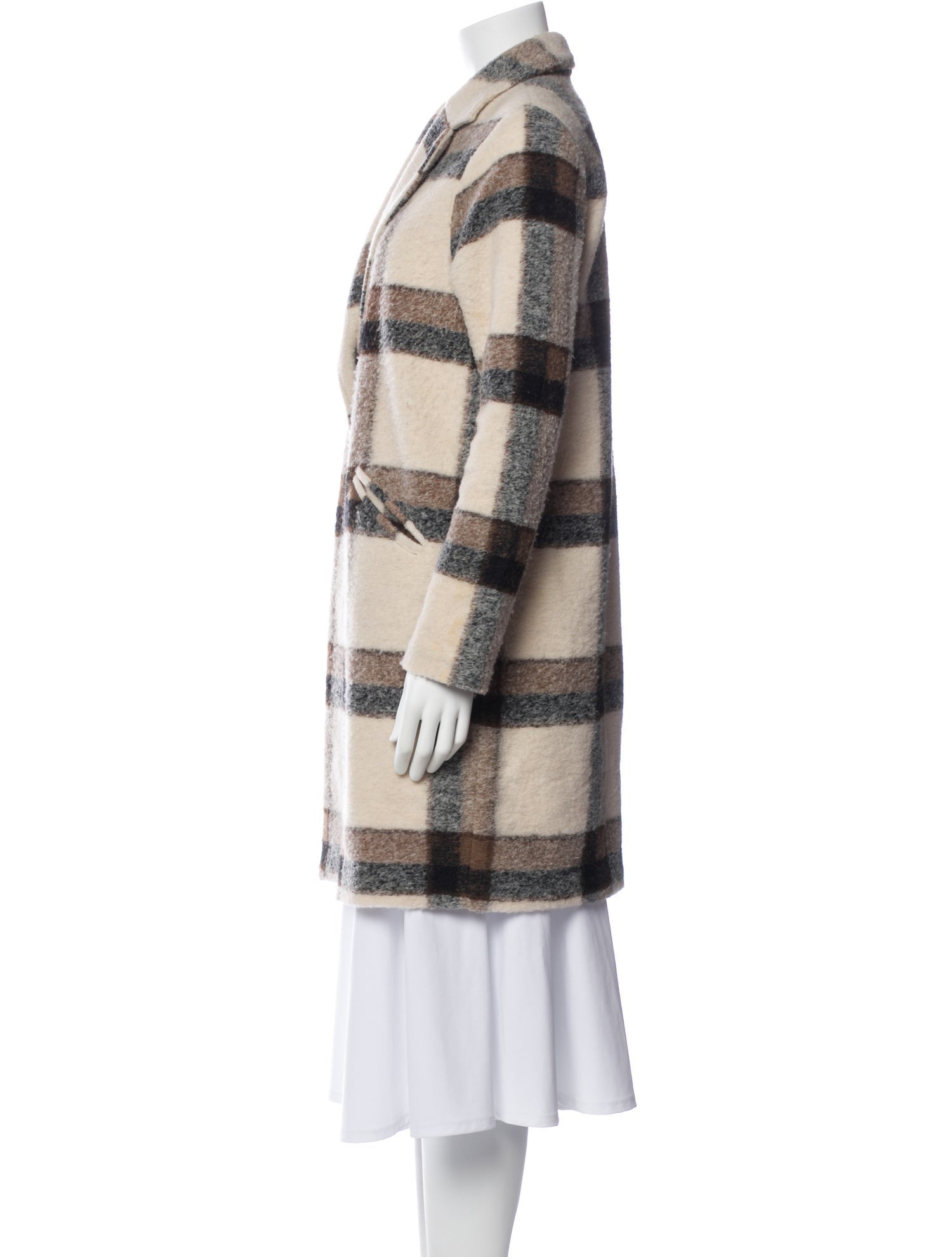 Joie Wool Plaid Print Jacket