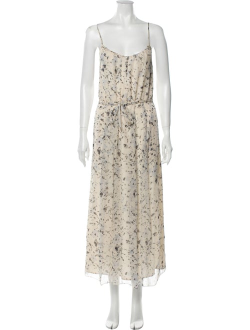 Joie Floral Print Midi Length Dress