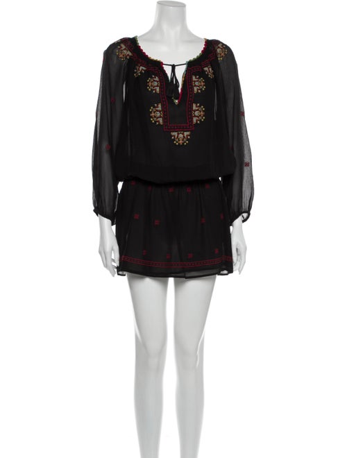 Joie Silk Mini Dress Black