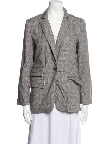 Joie Jackets Plaid Print Blazer US 6 | M