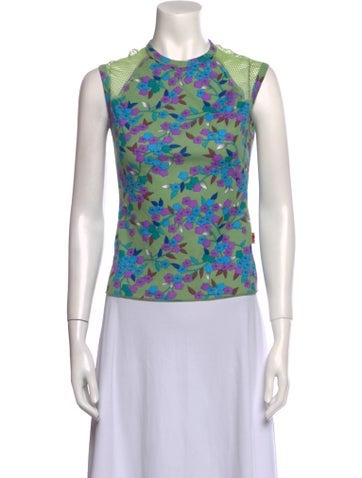 JPG Jeans Tops Vintage Floral Print Top S