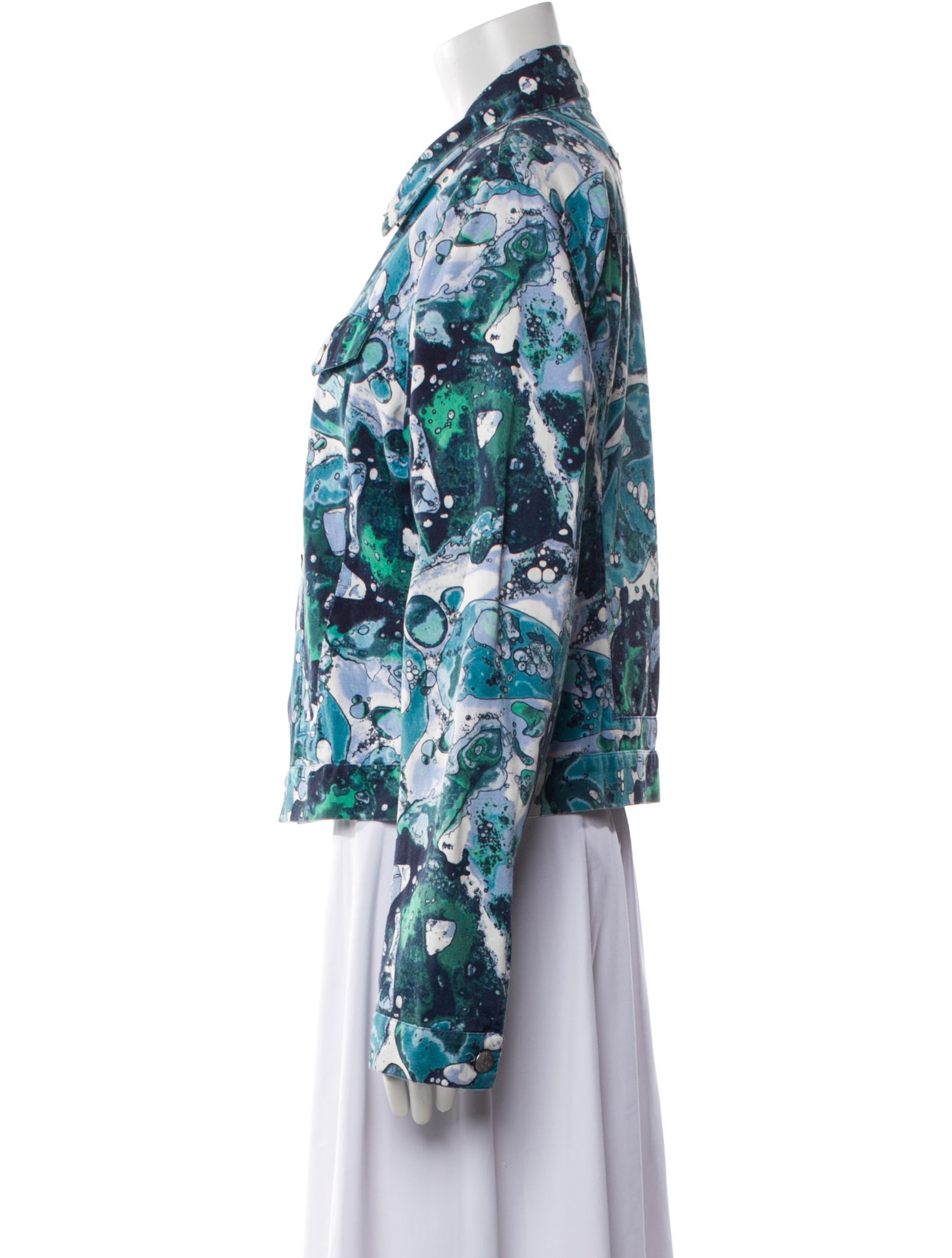 JPG Jeans Vintage Printed Biker Jacket