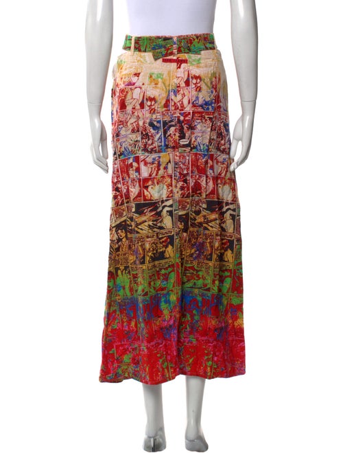 JPG Jeans Printed Midi Length Skirt