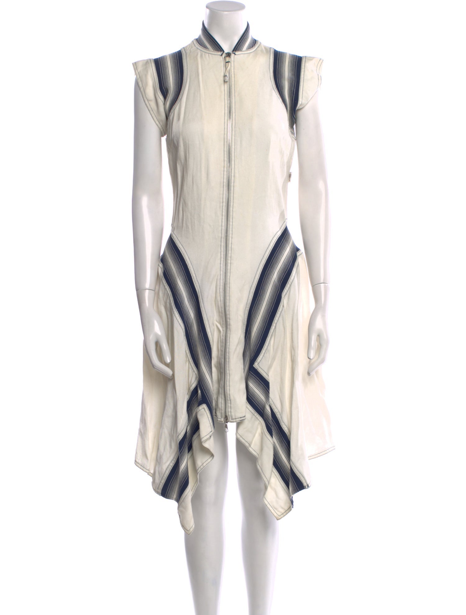 JPG Jeans Striped Knee-Length Dress