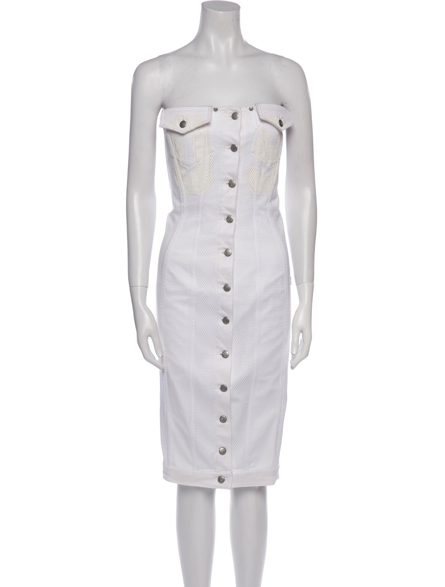 JPG Jeans Strapless Mini Dress