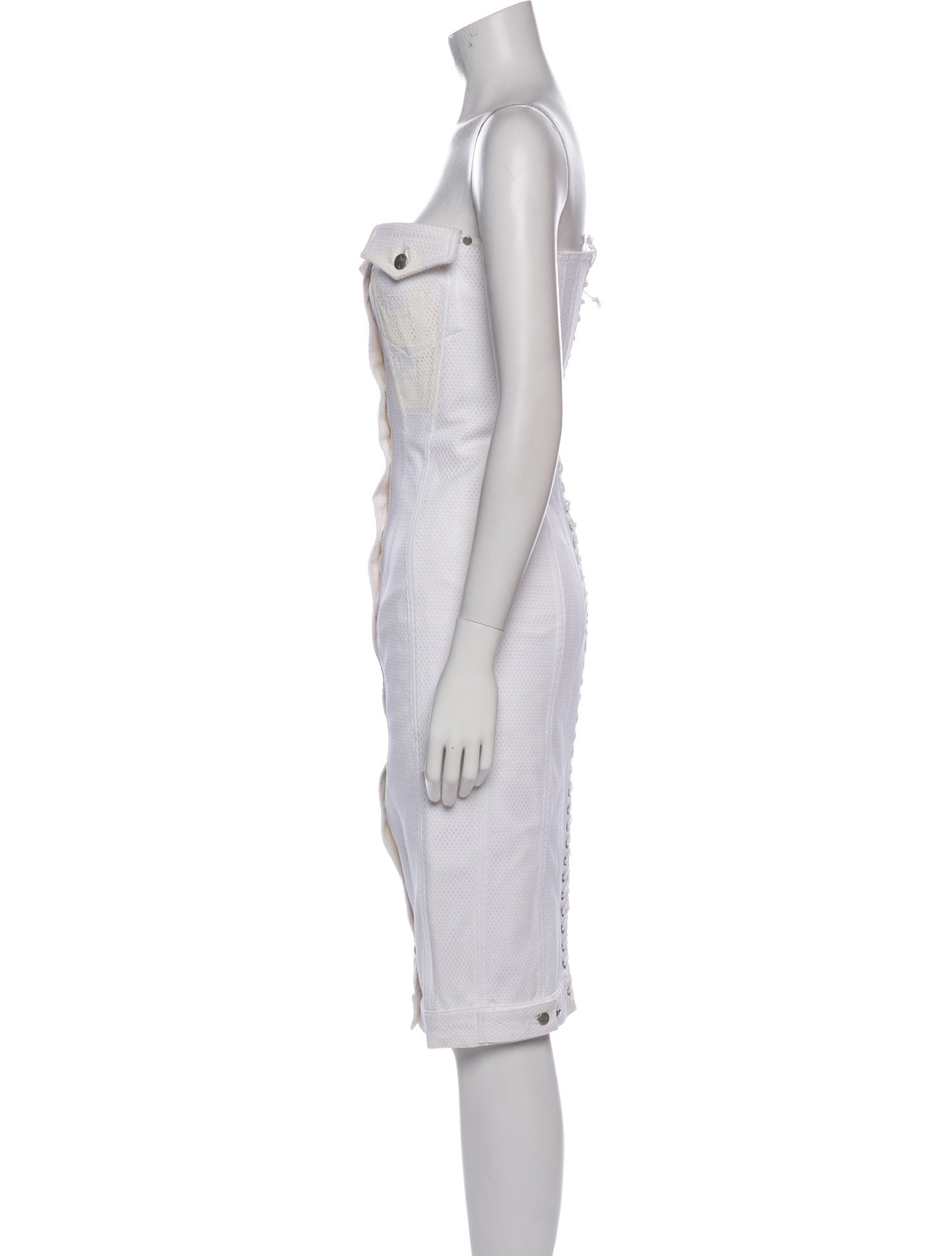 JPG Jeans Strapless Mini Dress