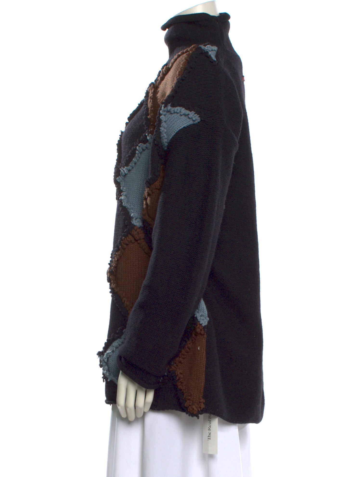 JPG Jeans Wool Plaid Print Sweater