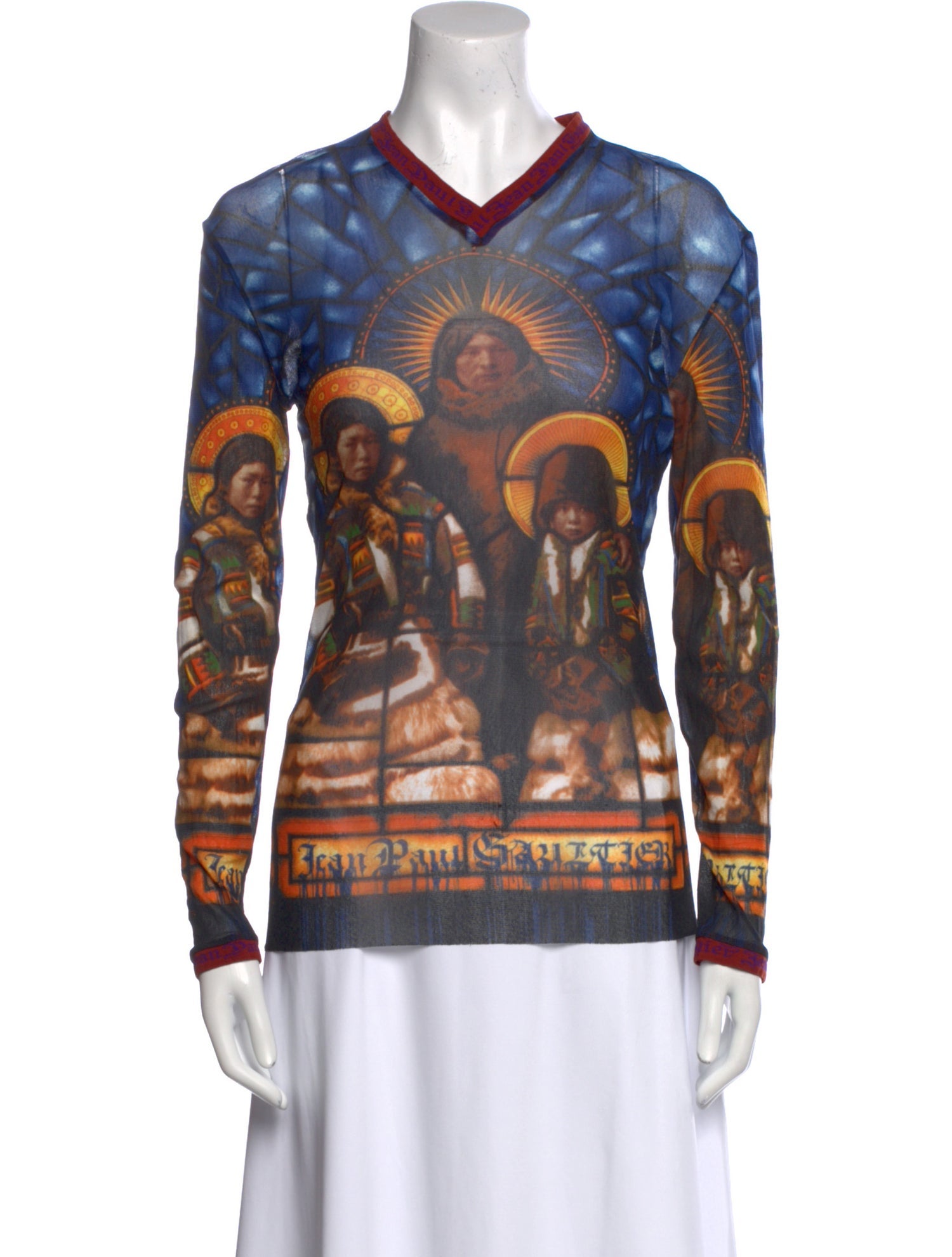 Jean Paul Gaultier Classique Vintage Printed Top