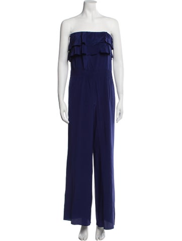 Jay Godfrey Jumpsuits and Rompers Silk Strapless Jumpsuit US 2 | XS