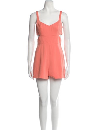 Jay Godfrey Square Neckline Romper
