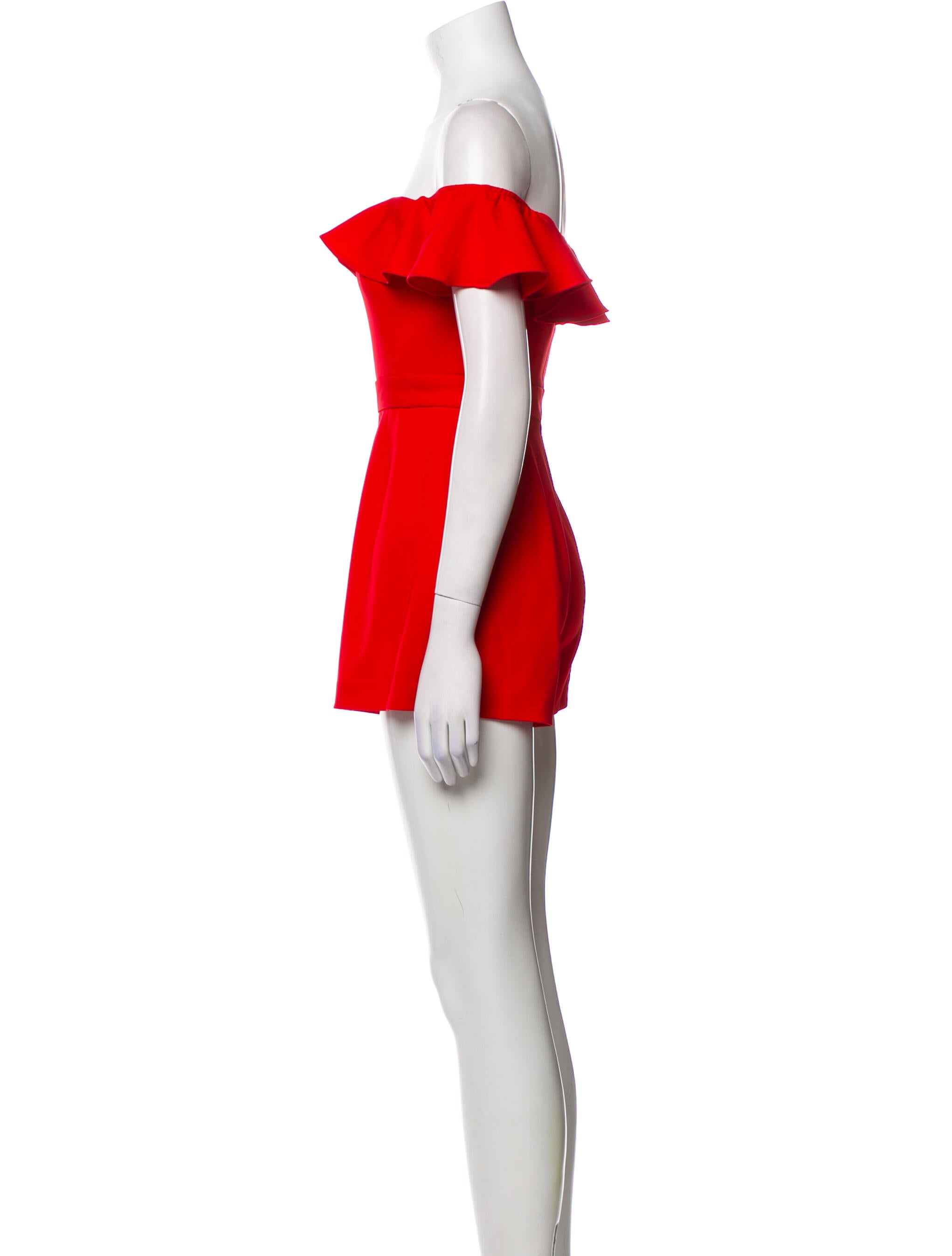 Jay Godfrey Off-The-Shoulder Romper