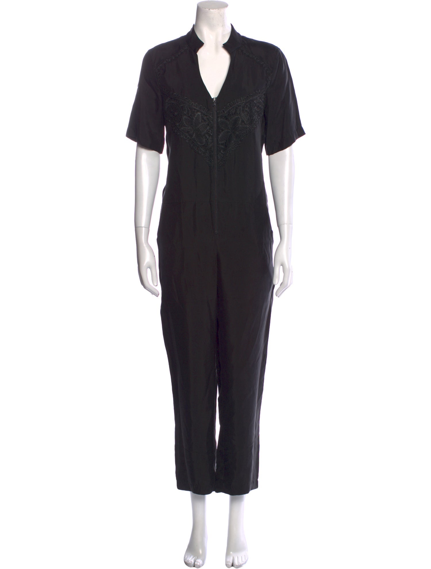 Jay Godfrey V-Neck Jumpsuit