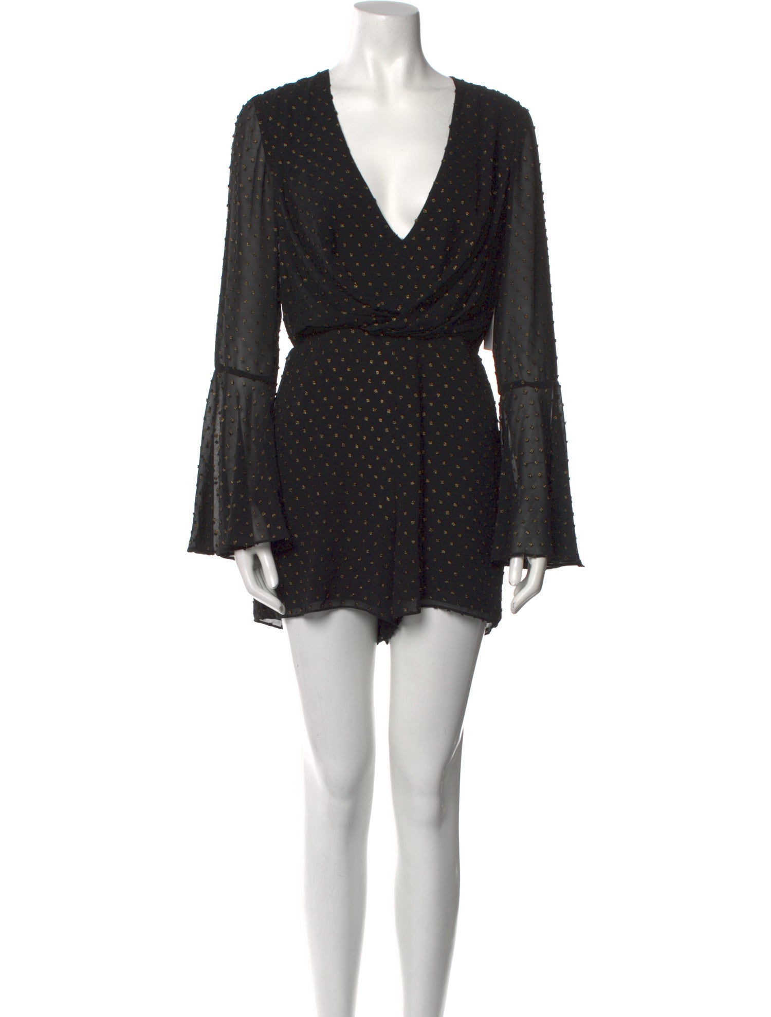 Jay Godfrey Plunge Neckline Romper w/ Tags