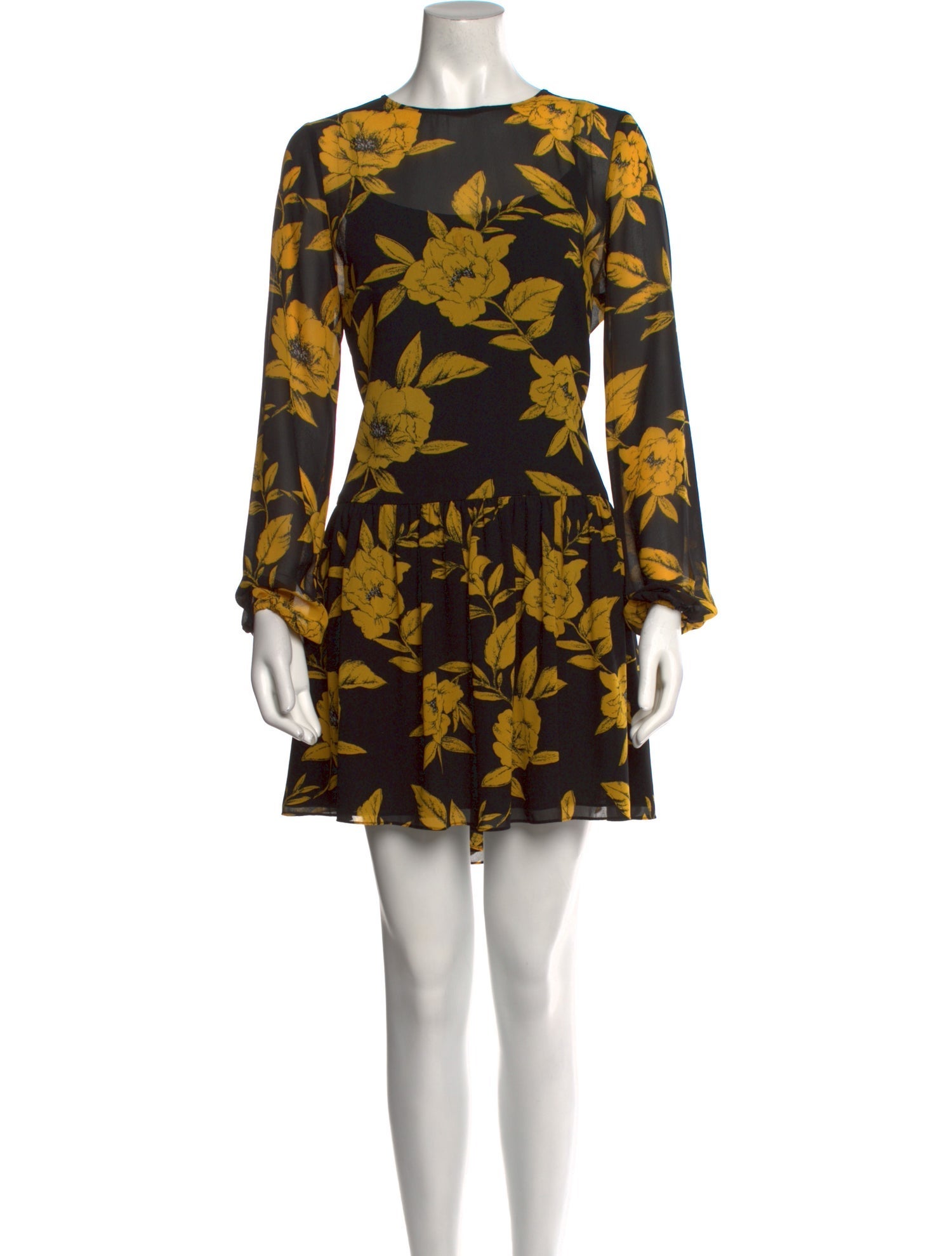 Jay Godfrey Floral Print Mini Dress
