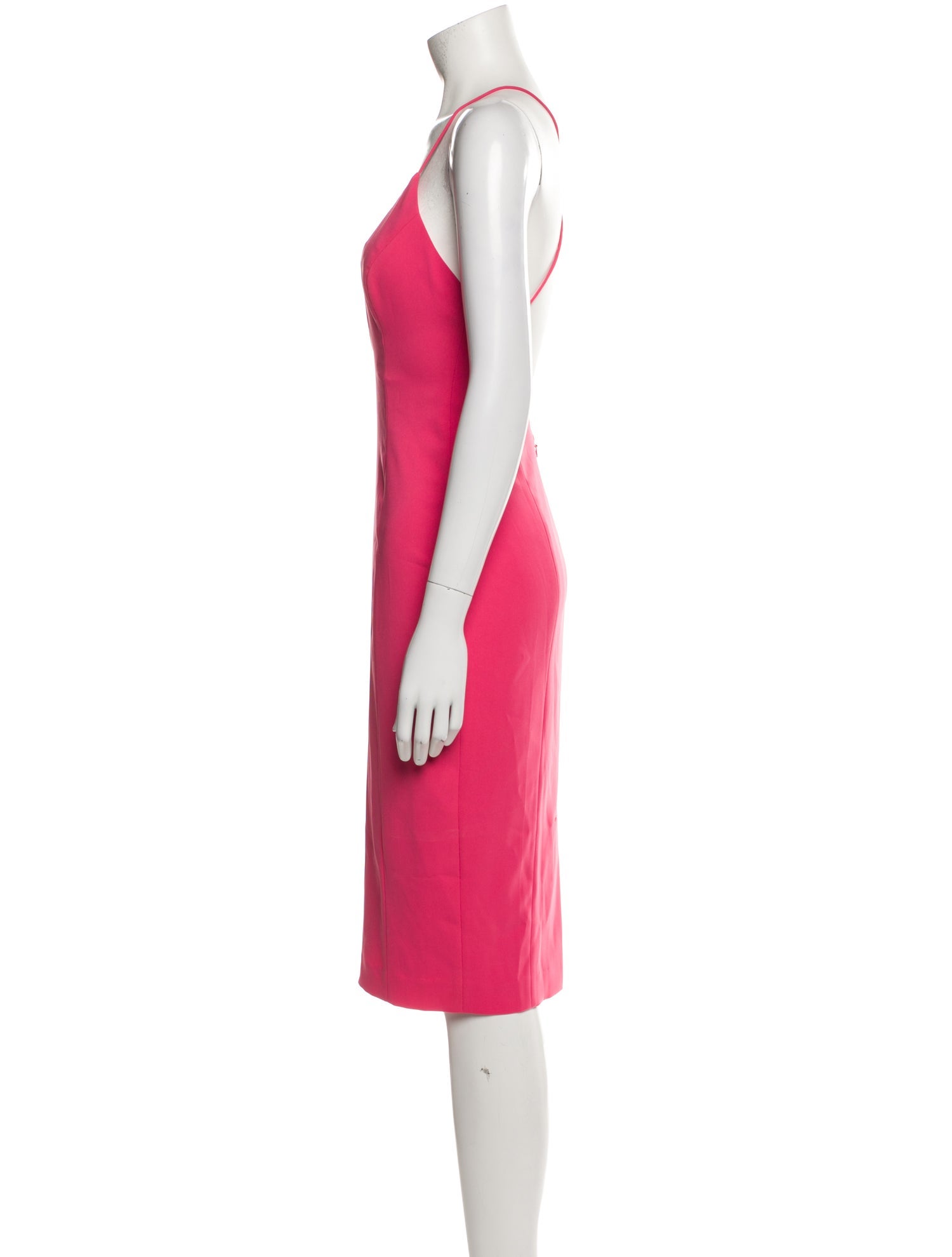 Jay Godfrey V-Neck Midi Length Dress
